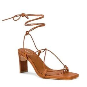 PAUL ANDREW MADE IN ITALY LEATHER LACE UP SANDALS SIZE 39.5 IT,9-9.5 US